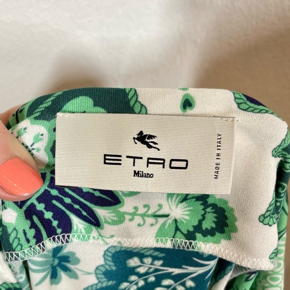 ETRO Tree Of Life High Slit Maxi Sarong Wrap Skirt Sz:42/Medium Spring 2022 - Picture 9 of 14